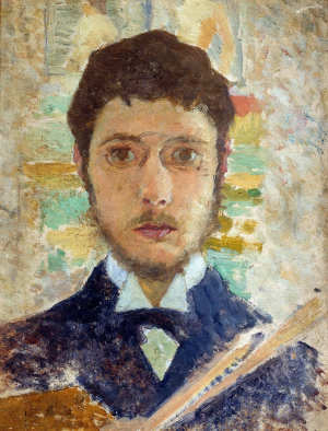 Geboren op 3 oktober 1867 Pierre Bonnard zelfportret uit 1889